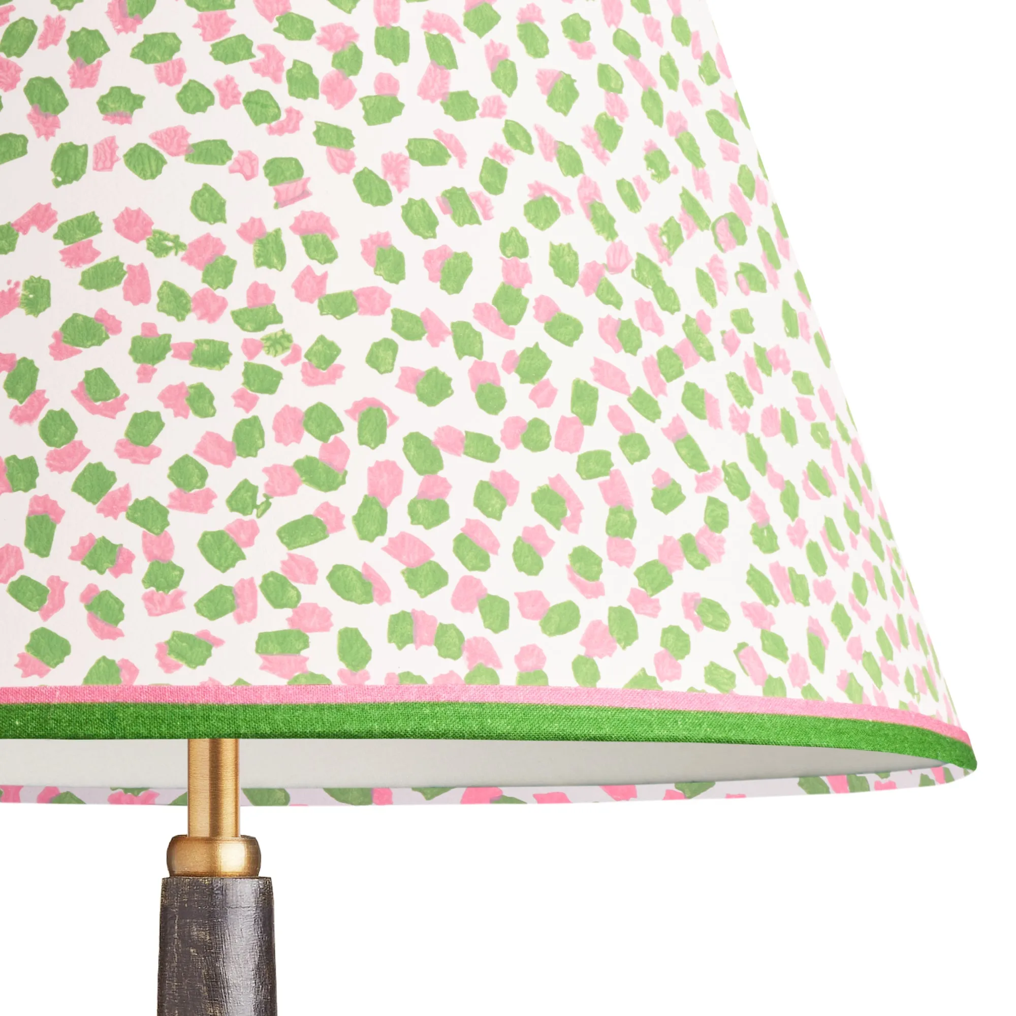 20cm empire shade in pink and green Polka Dot paper by GP & J Baker