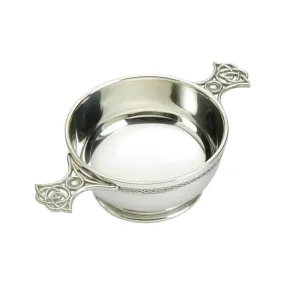 4 " Celtic Weave Pewter Quaich