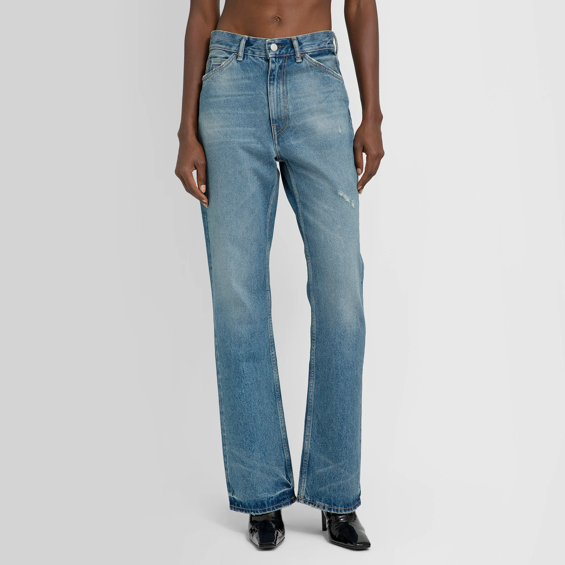 ACNE STUDIOS WOMAN BLUE JEANS