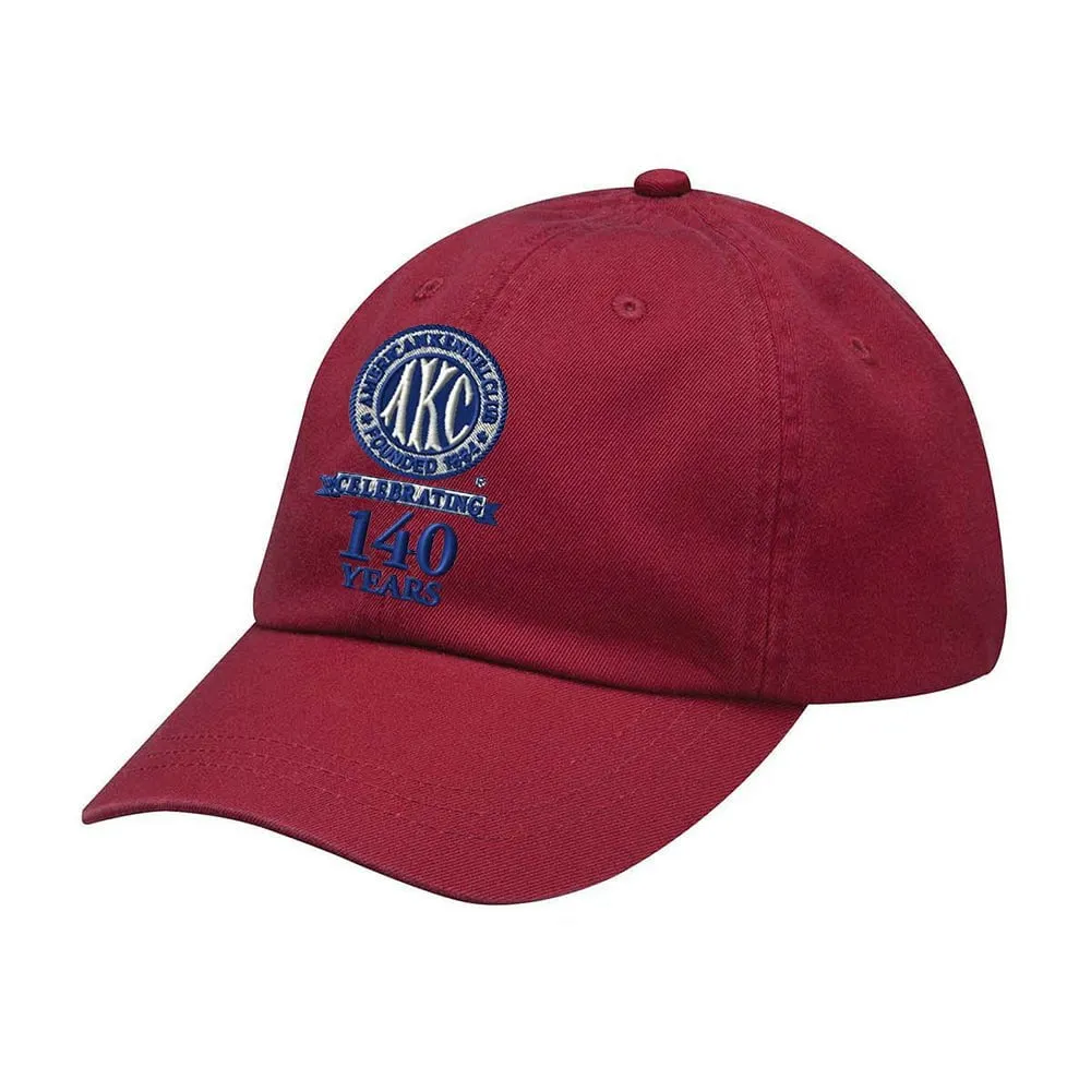 AKC 140th Anniversary  Embroidered Baseball Caps