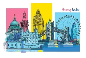 Amazing London Skyline card