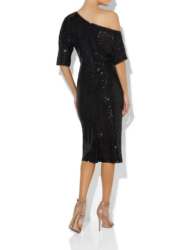 Apollo Black Sequin Dress