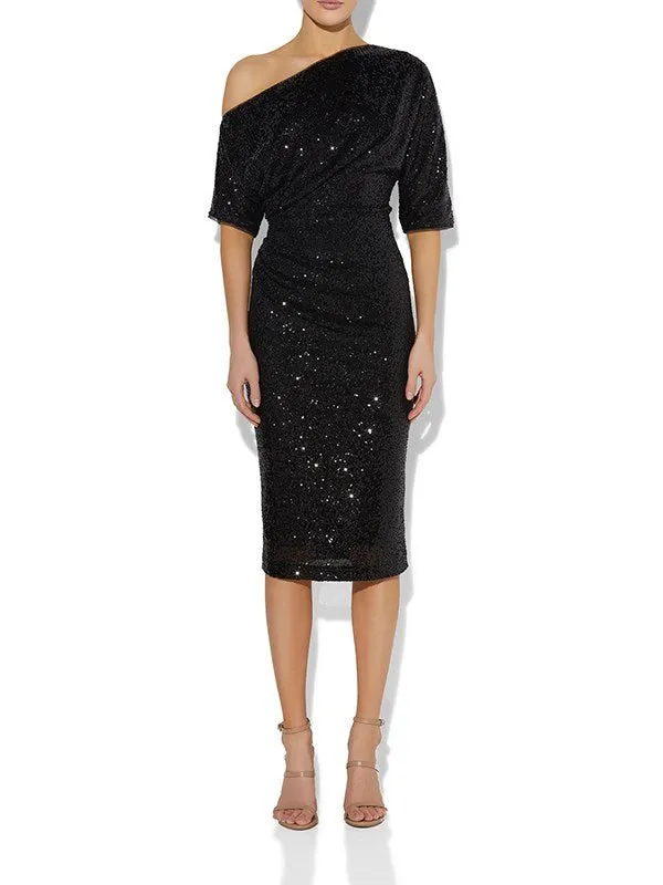 Apollo Black Sequin Dress