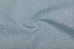 Aqua Blue Plain Linen Blend Fabric