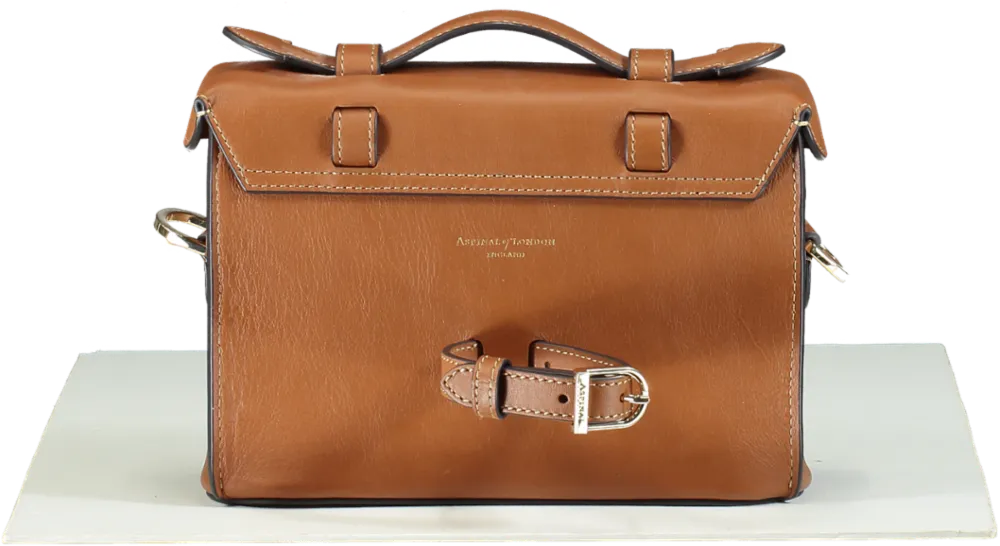 Aspinal of London Brown Leather Satchel