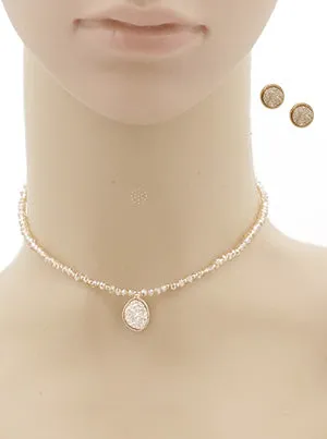 Audra Rose Gold Choker Set