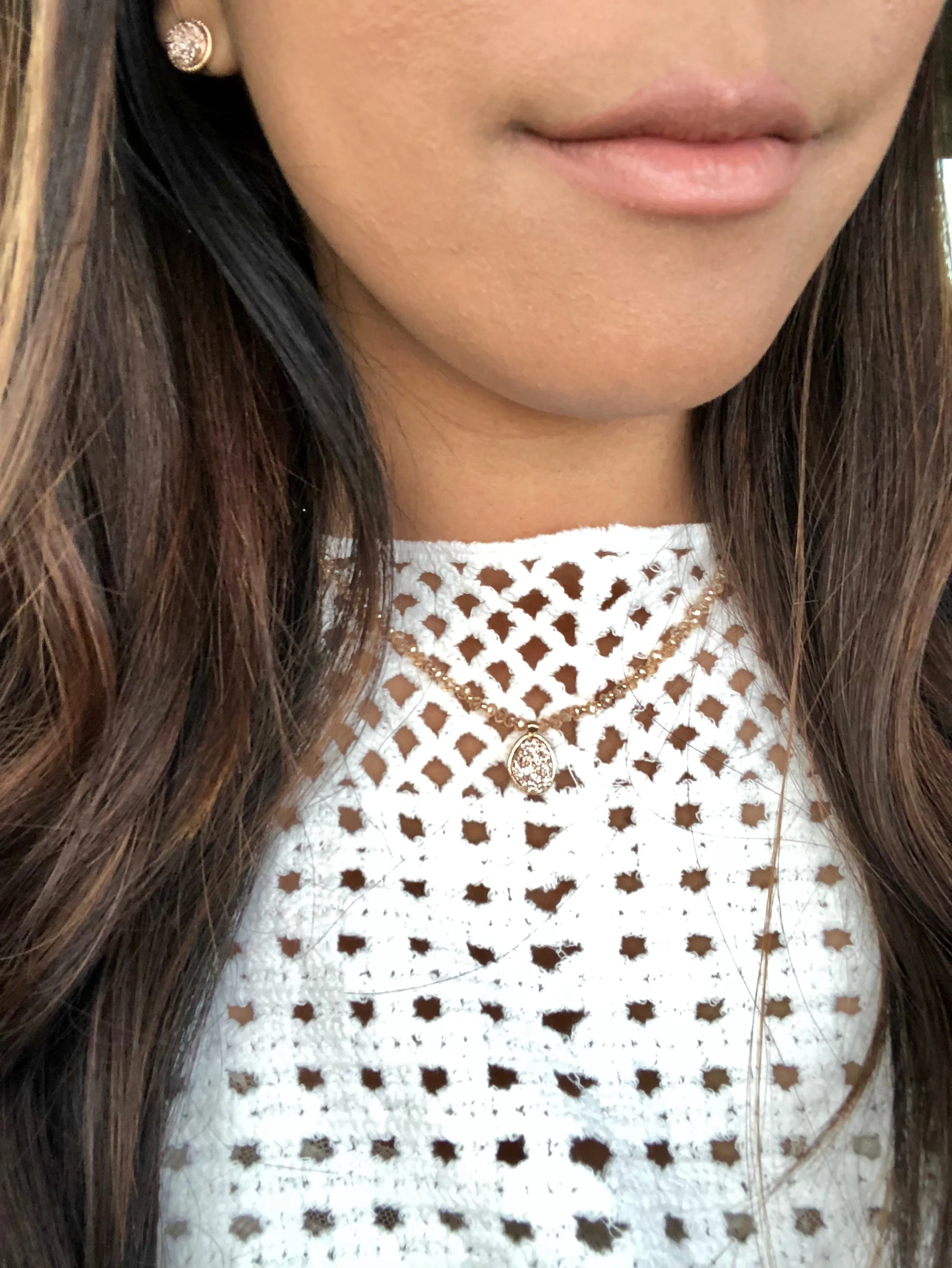 Audra Rose Gold Choker Set