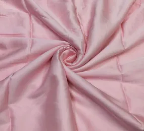 Baby Pink Plain Viscose Georgette Satin Fabric (Wholesale)