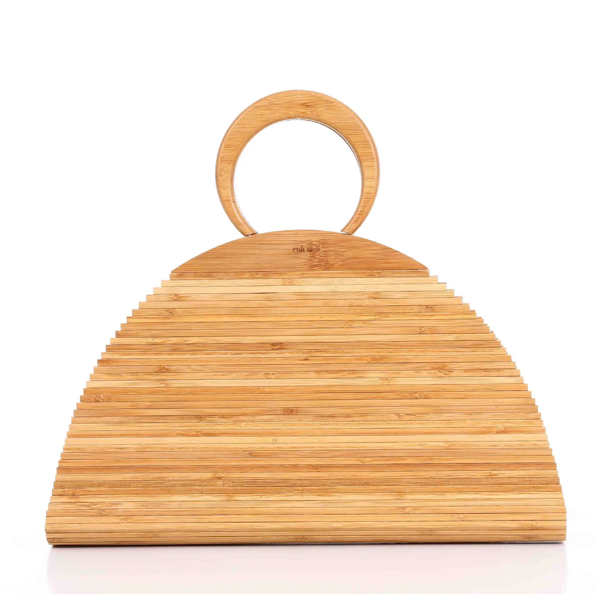 Bamboo Root Clutch – Hand-Woven Natural Elegance