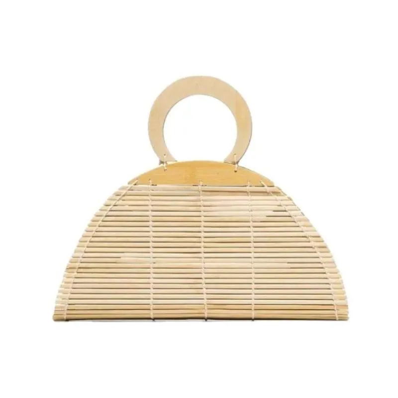 Bamboo Root Clutch – Hand-Woven Natural Elegance