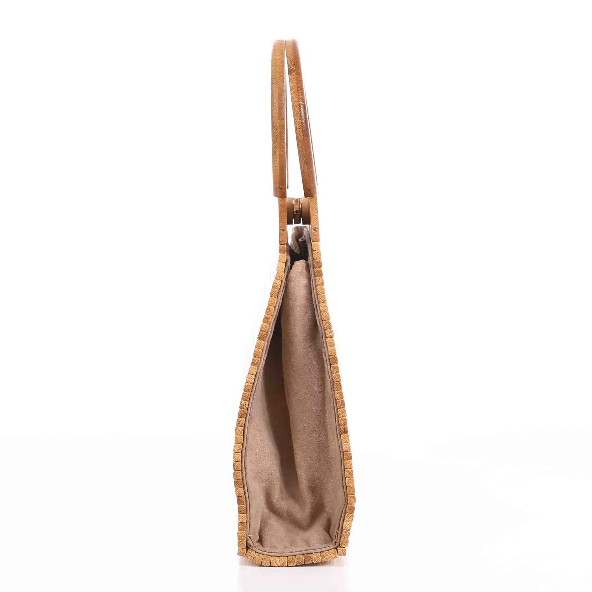 Bamboo Root Clutch – Hand-Woven Natural Elegance