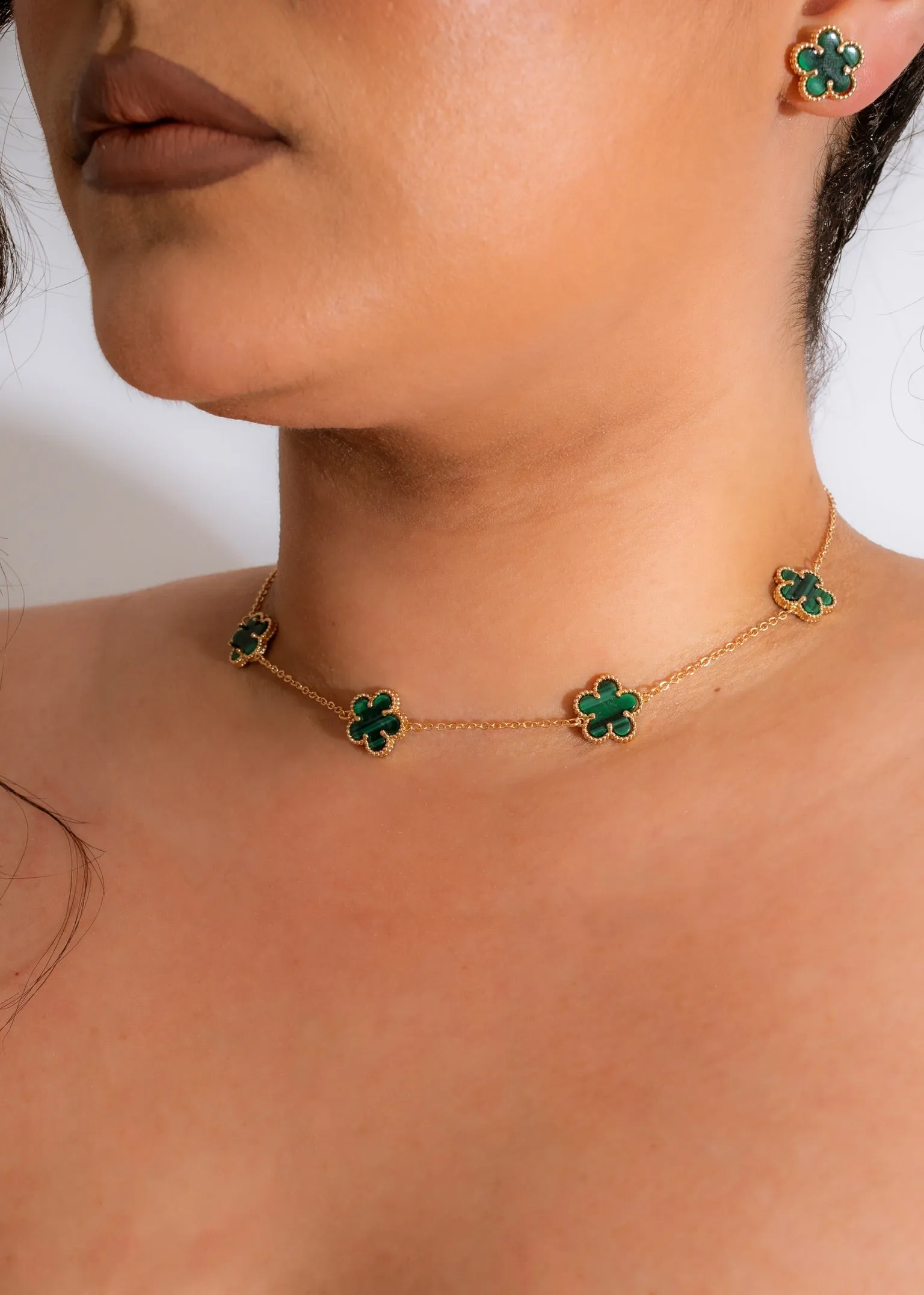 Be Honest Necklace Green