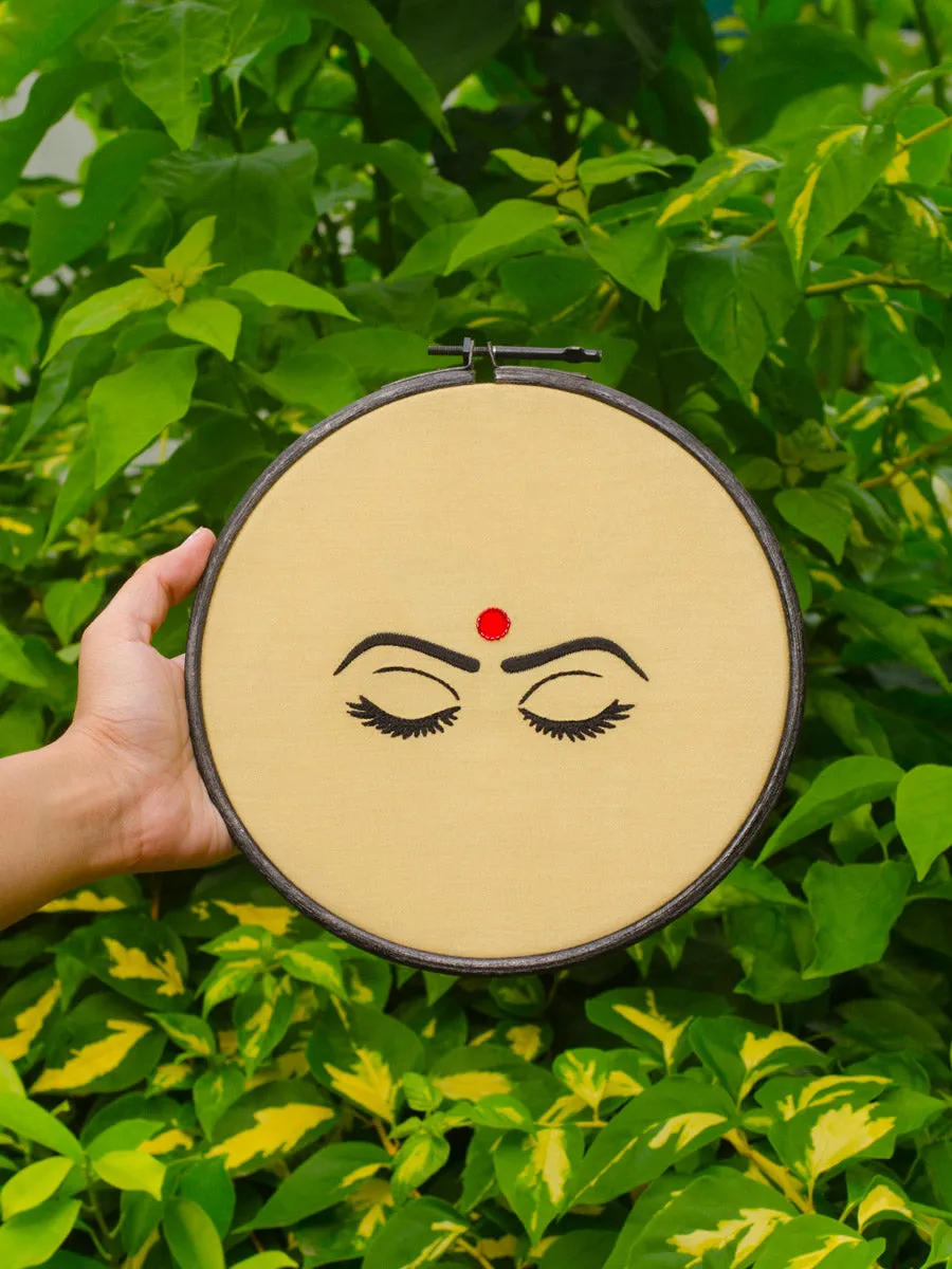 Bindi Embroidered Hoop Wall Art