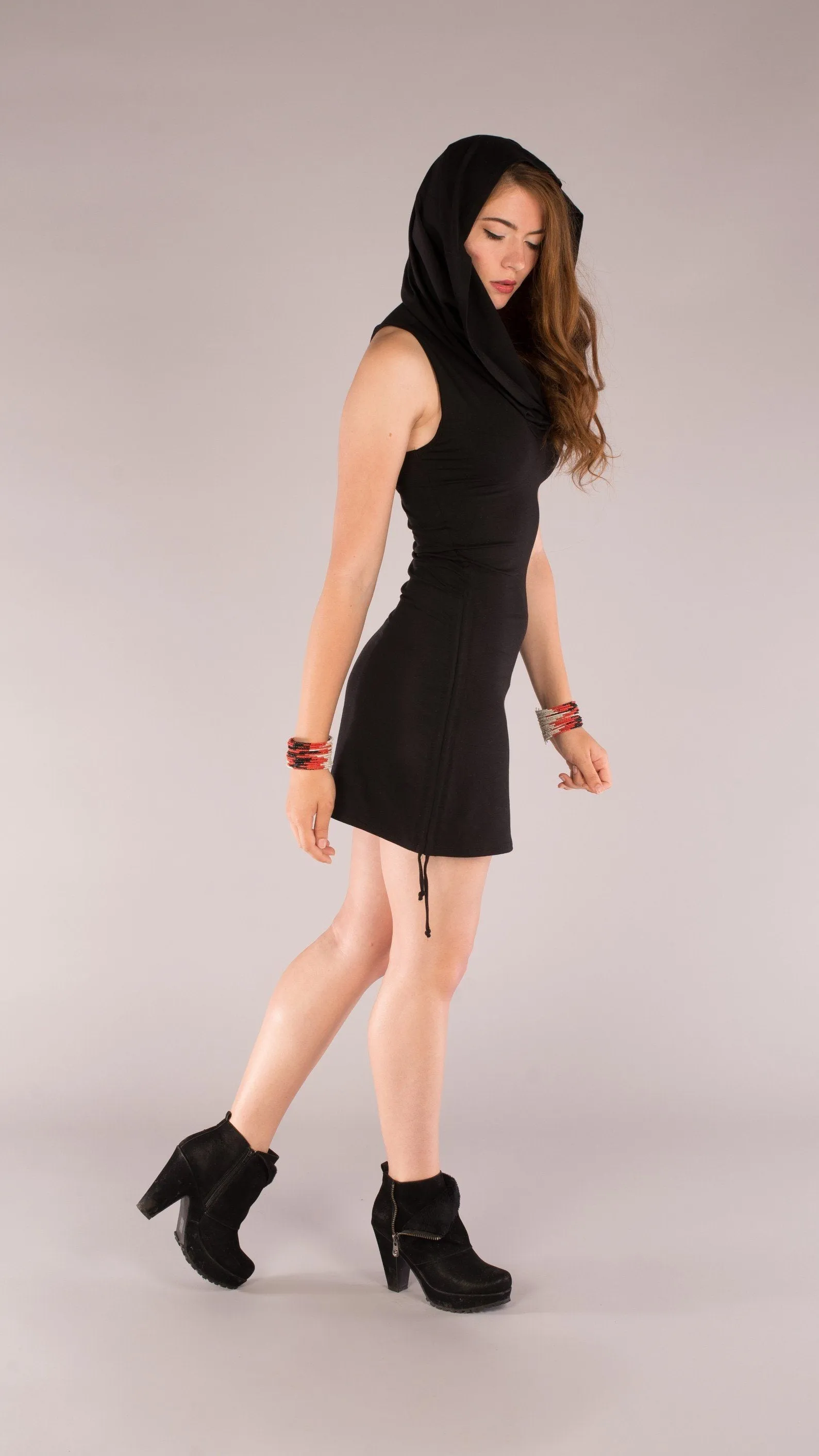 Black Bamboo Huntress Cinch Dress