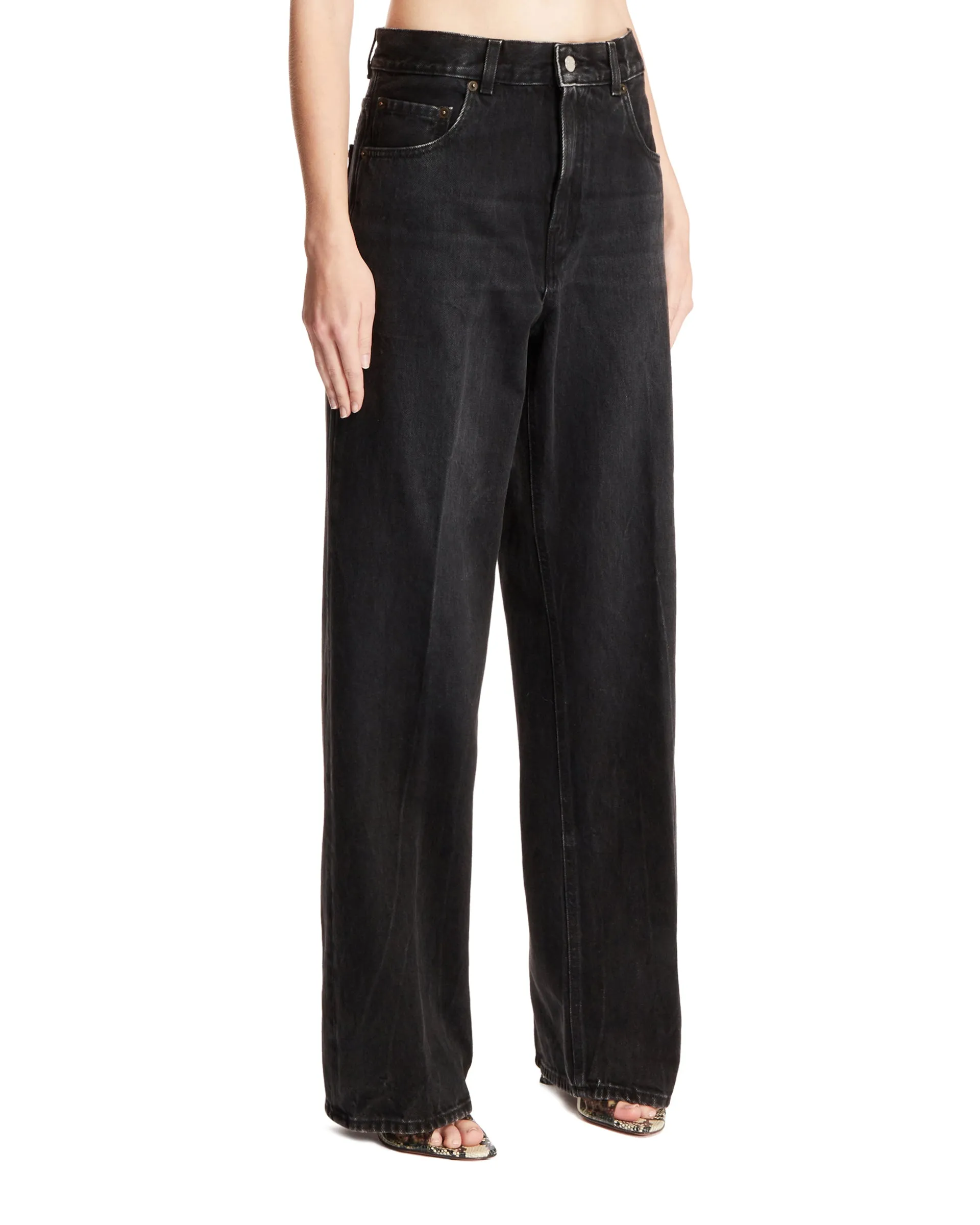 Black Cotton Bonnie Jeans