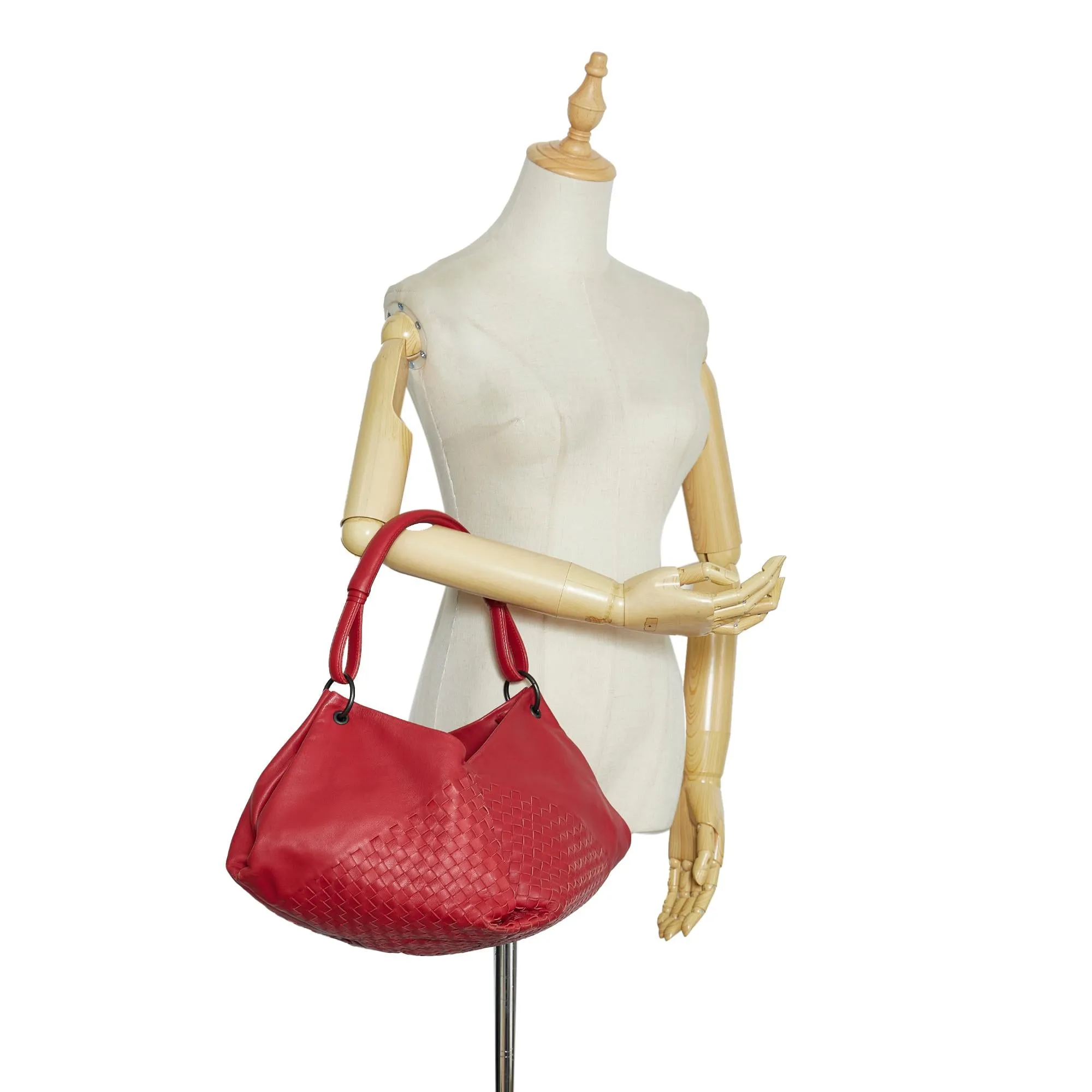 Bottega Veneta Intrecciato Aquilone Fortune Cookie Hobo (SHG-GLXHcA)