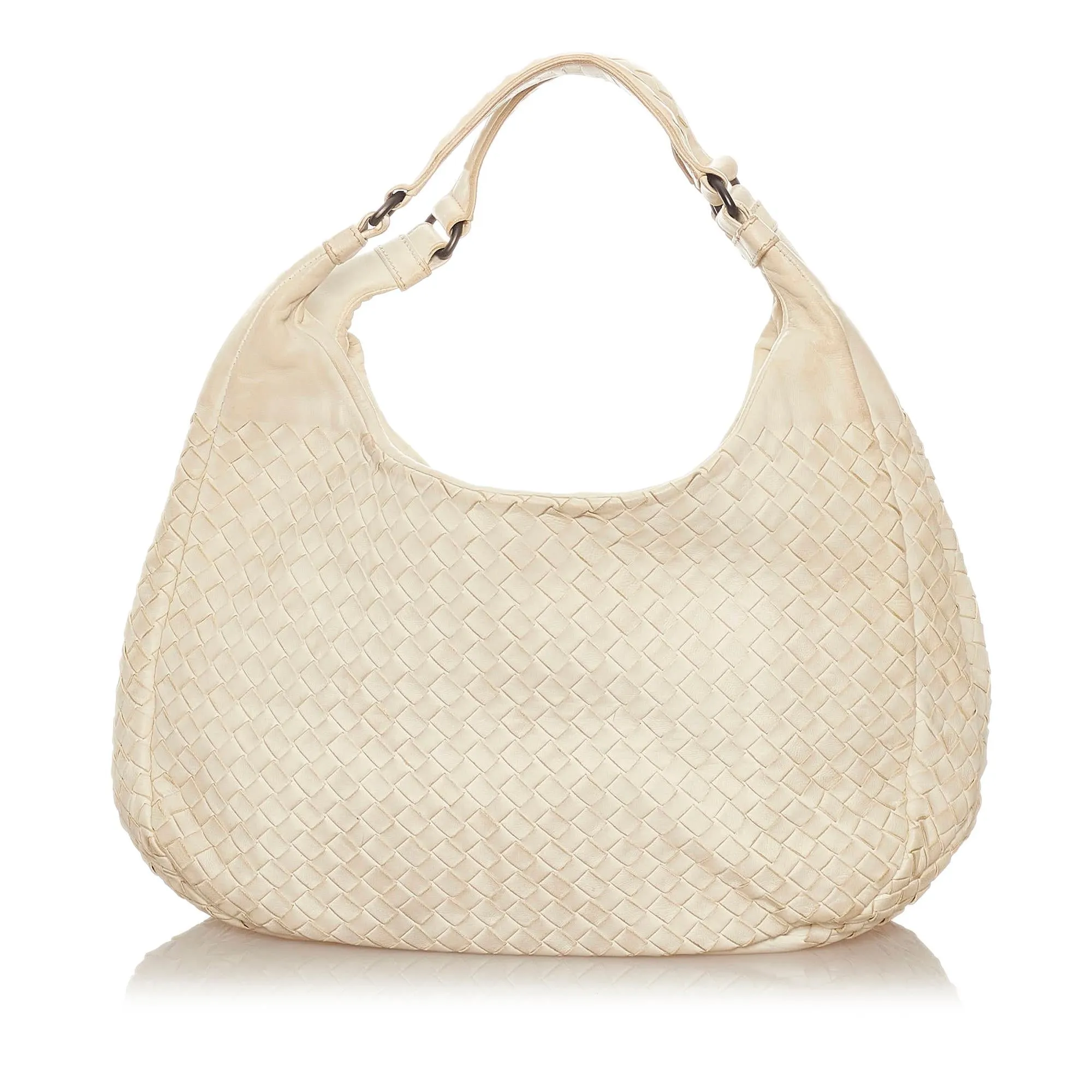 Bottega Veneta Intrecciato Campana Leather Hobo Bag (SHG-28136)