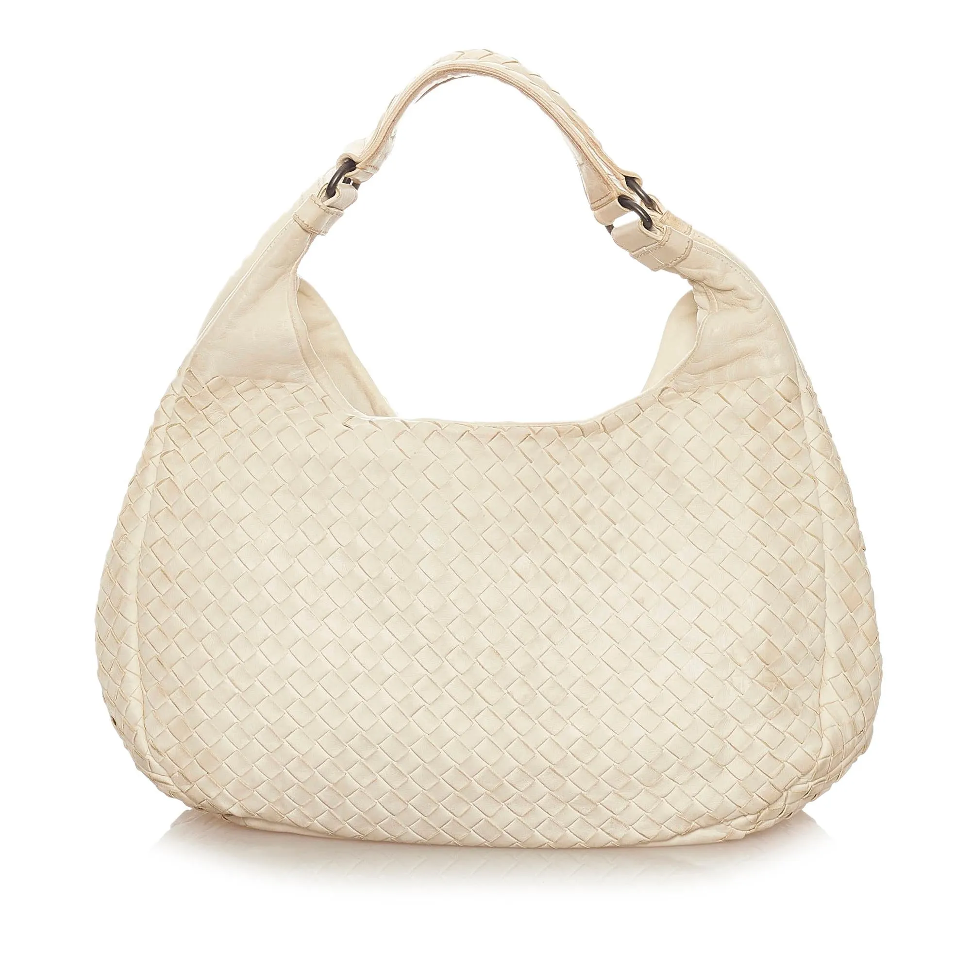 Bottega Veneta Intrecciato Campana Leather Hobo Bag (SHG-28136)