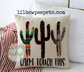 Can't Touch This 18 x 18 Linen Pillow Cover