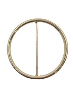 Classy Round Gold Alloy Adjustable Buckle