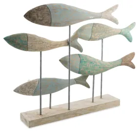 Cottesloe Washed Mango Wood Fish Sculpture