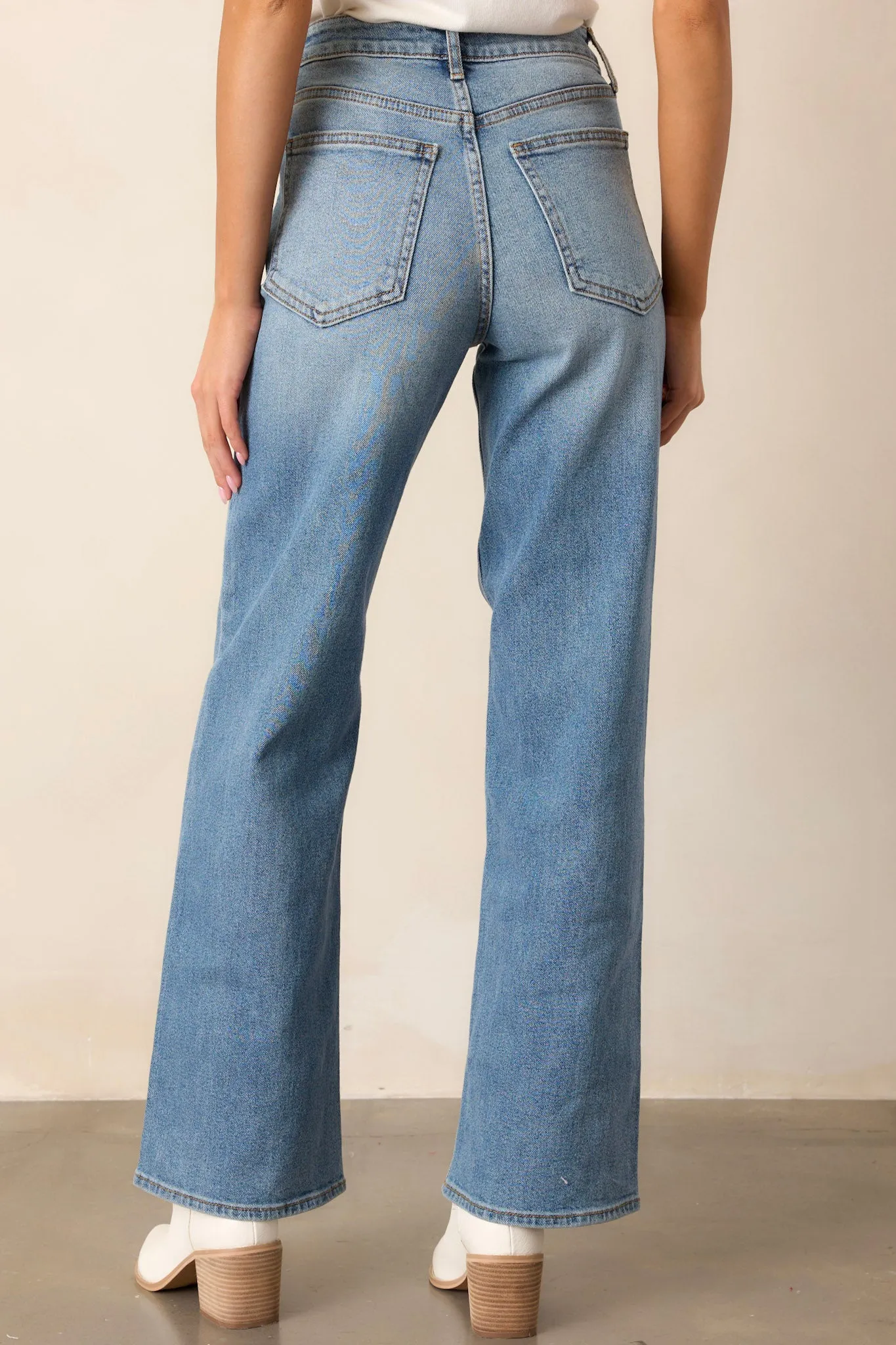 Day Dreaming Medium Wash Wide Leg Jeans