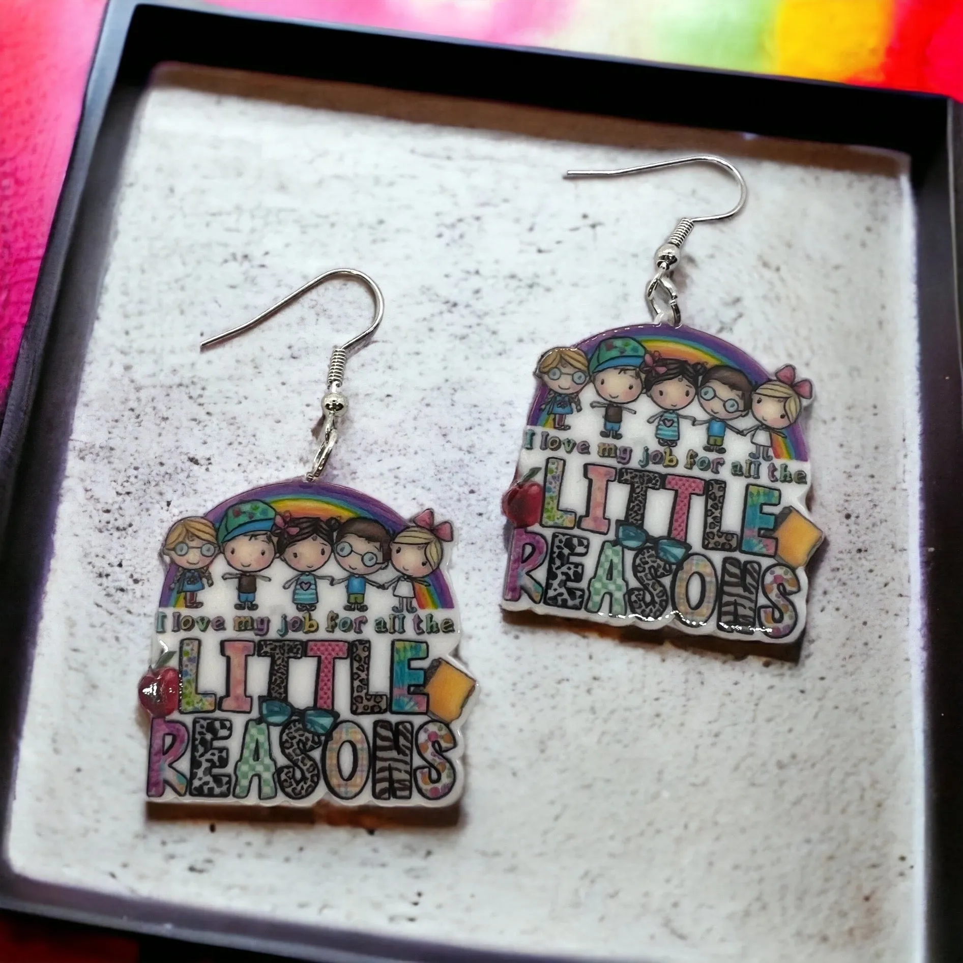 Daycare Teacher Earrings - Preschool Teacher, After School Care