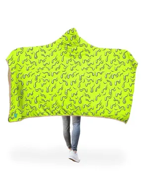 Drippy (Green) Hooded Blanket