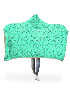 Drippy (Teal) Hooded Blanket