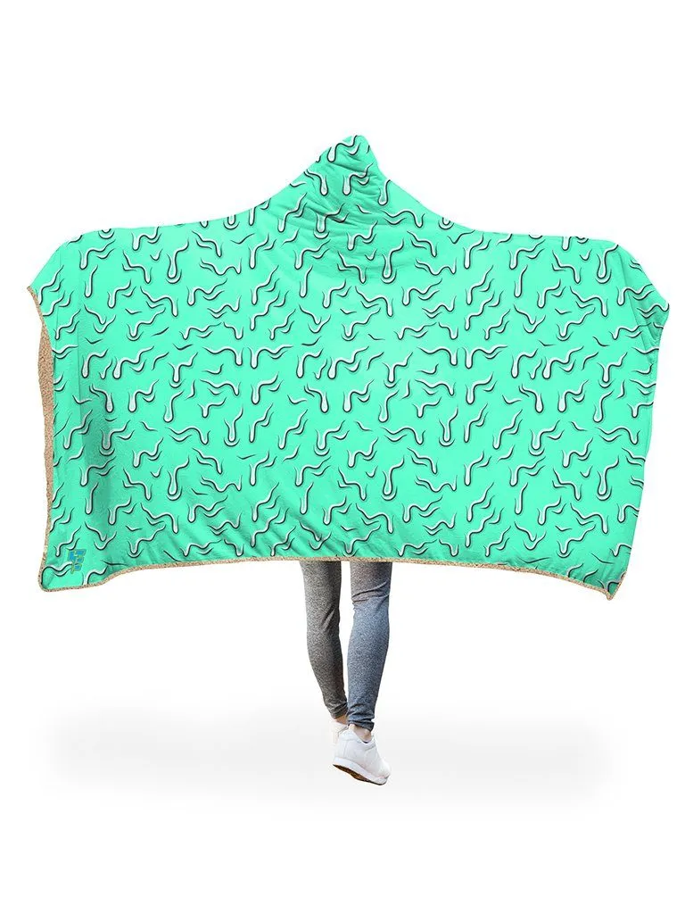 Drippy (Teal) Hooded Blanket