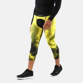 Electric Yellow Compression 3/4 tights / leggings