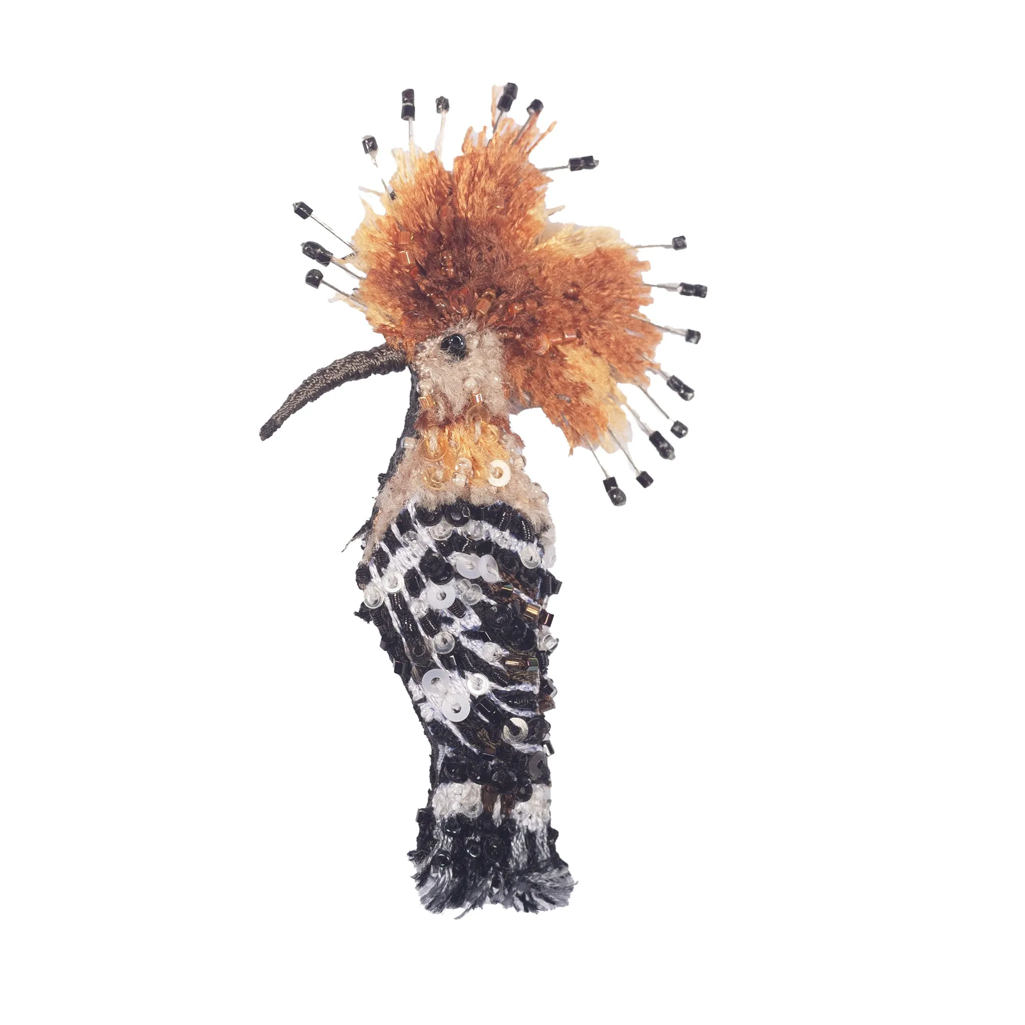 eurasian hoopoe brooch