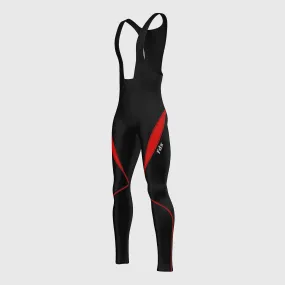 Fdx Viper Men's & Boy's Red Thermal Padded Cycling Bib Tights