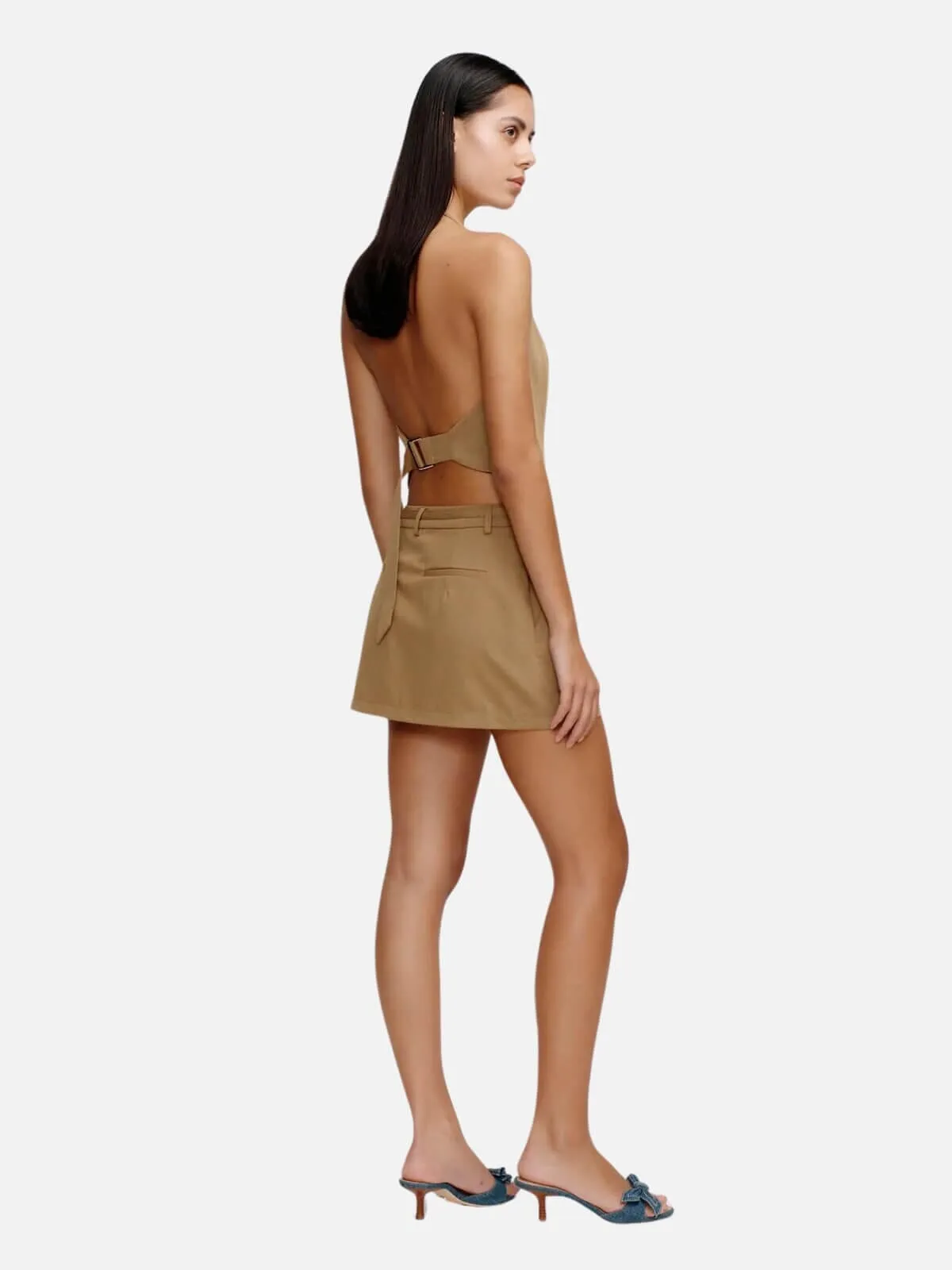 Gabe Mini Skirt - Caramel