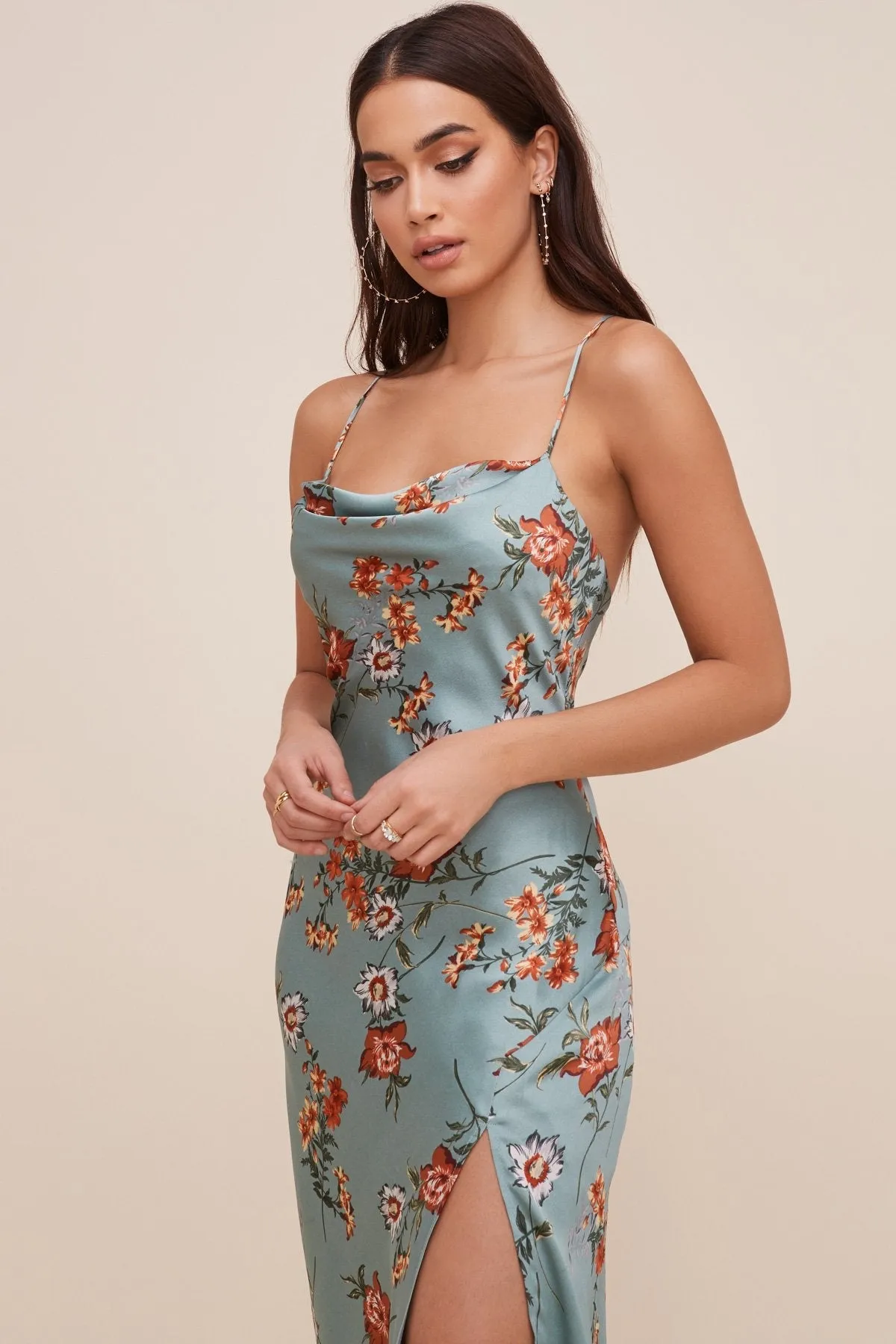 Gaia Floral Midi Dress