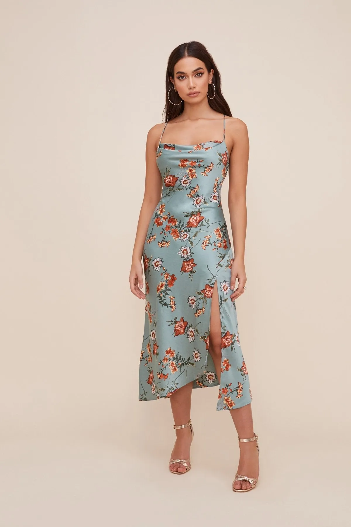 Gaia Floral Midi Dress