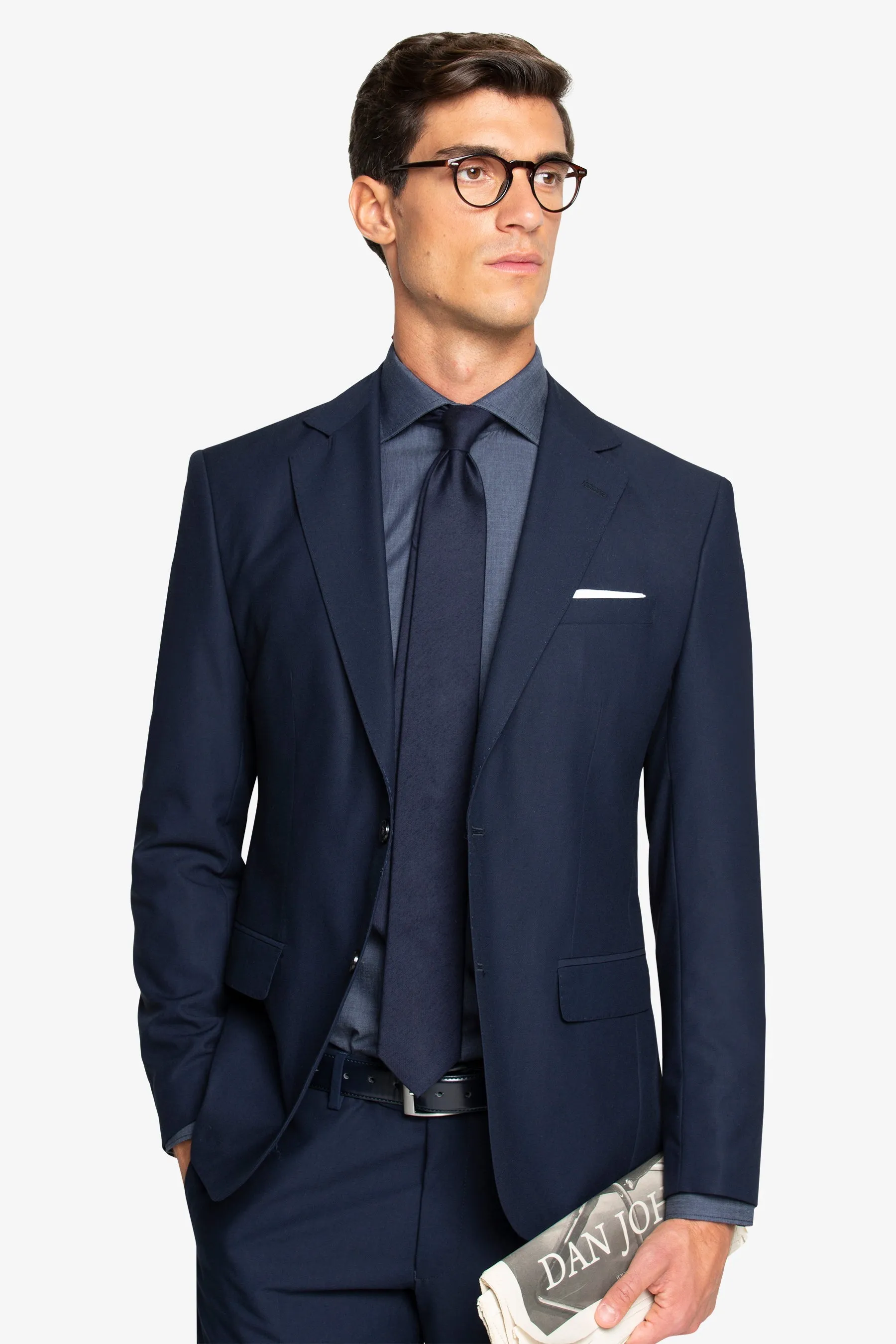 Giacca da abito classico four seasons navy