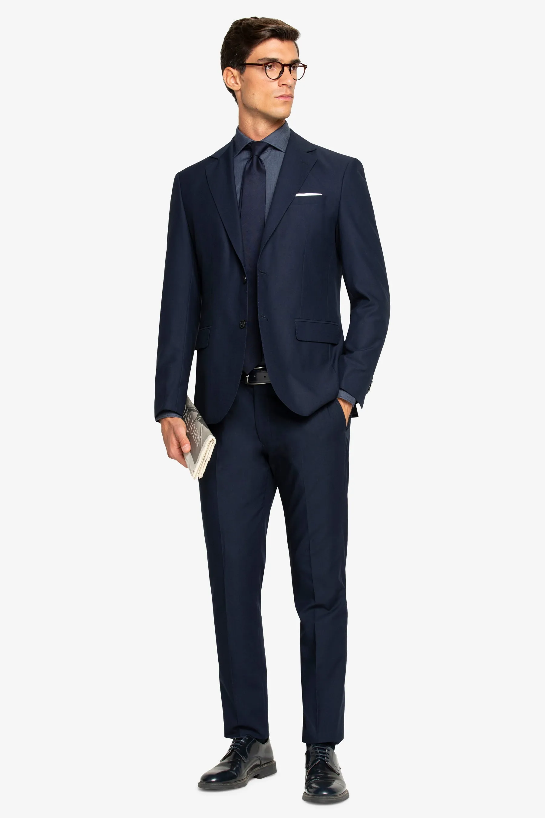 Giacca da abito classico four seasons navy