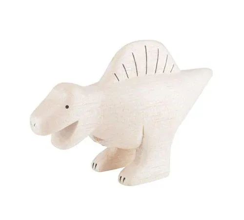 Handmade Tiny Wooden Spinosaurus Dinosaur