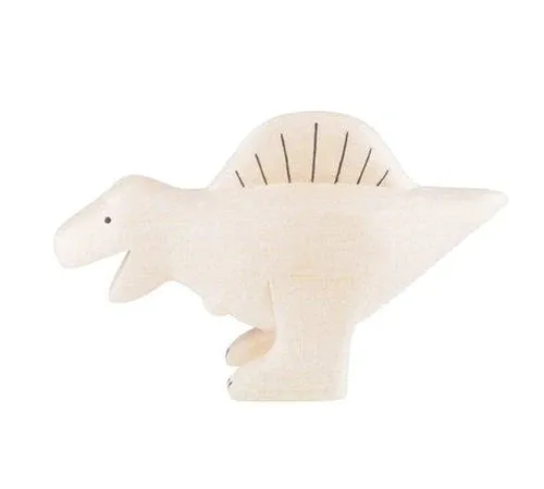 Handmade Tiny Wooden Spinosaurus Dinosaur