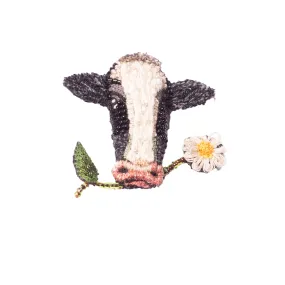 happy cow brooch