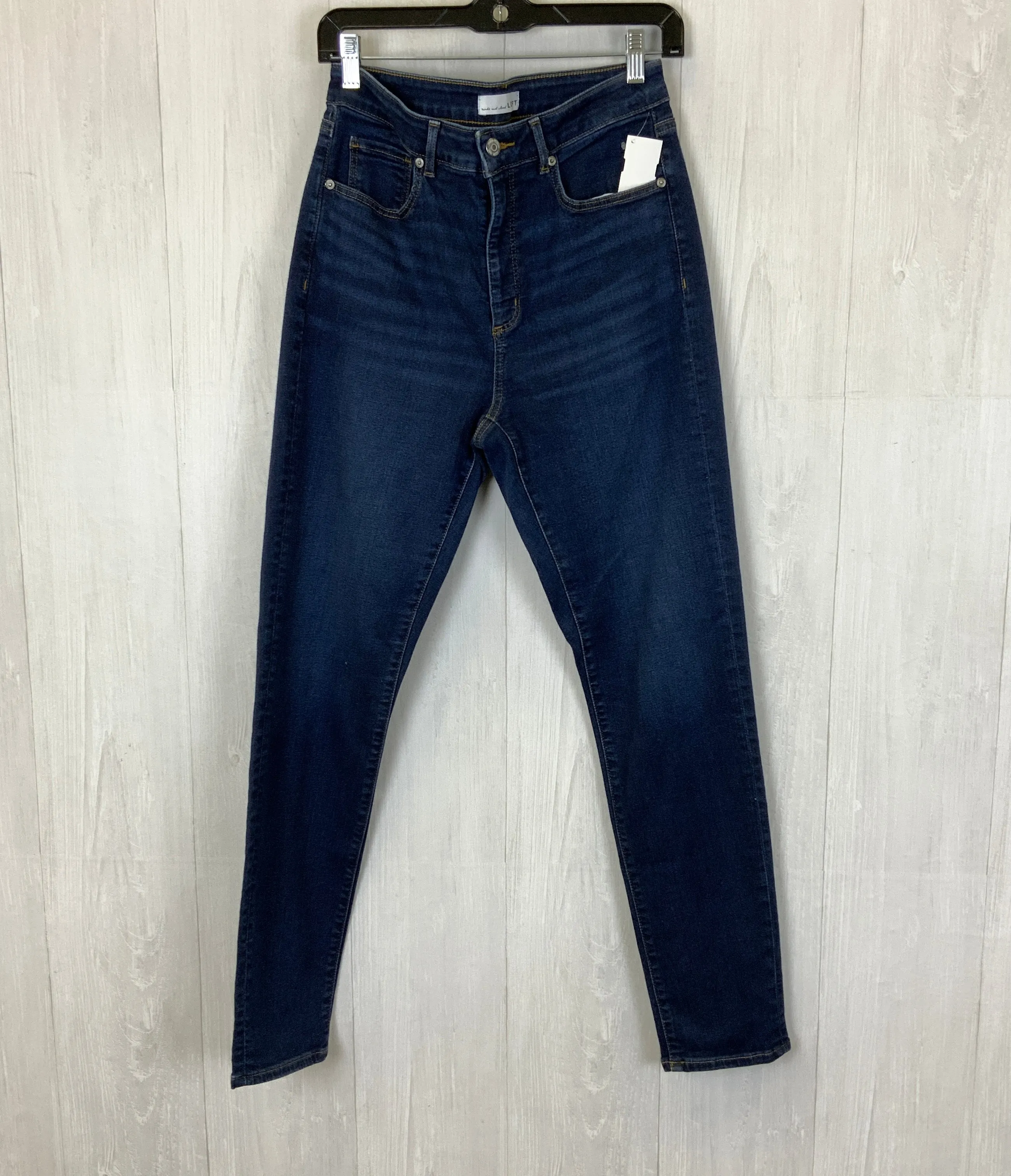 Jeans Skinny By Loft In Blue Denim, Size: 8