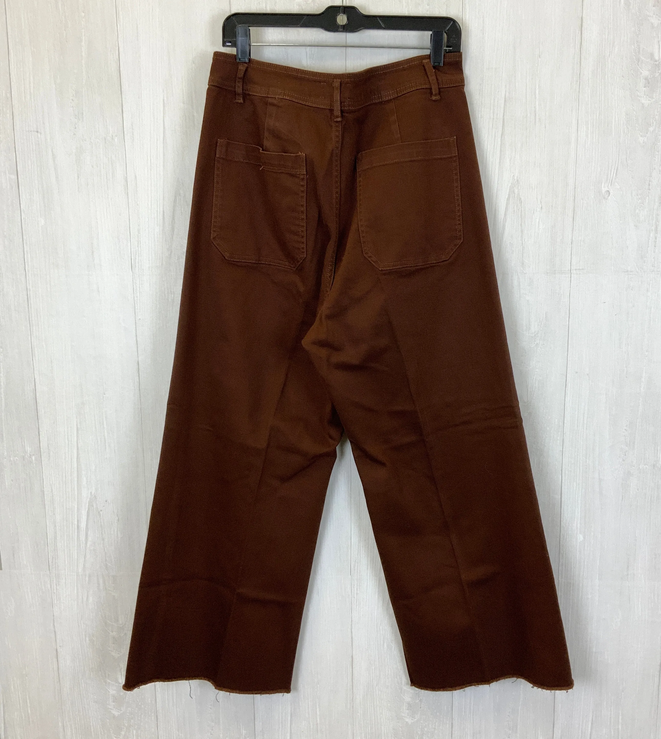 Jeans Wide Leg By Clothes Mentor In Brown Denim, Size: 14