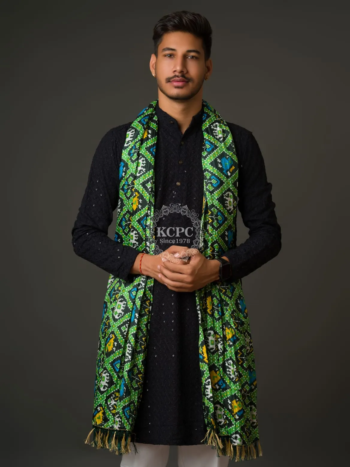 KcPc Pure Chinon Bhandhej Mens Dupatta