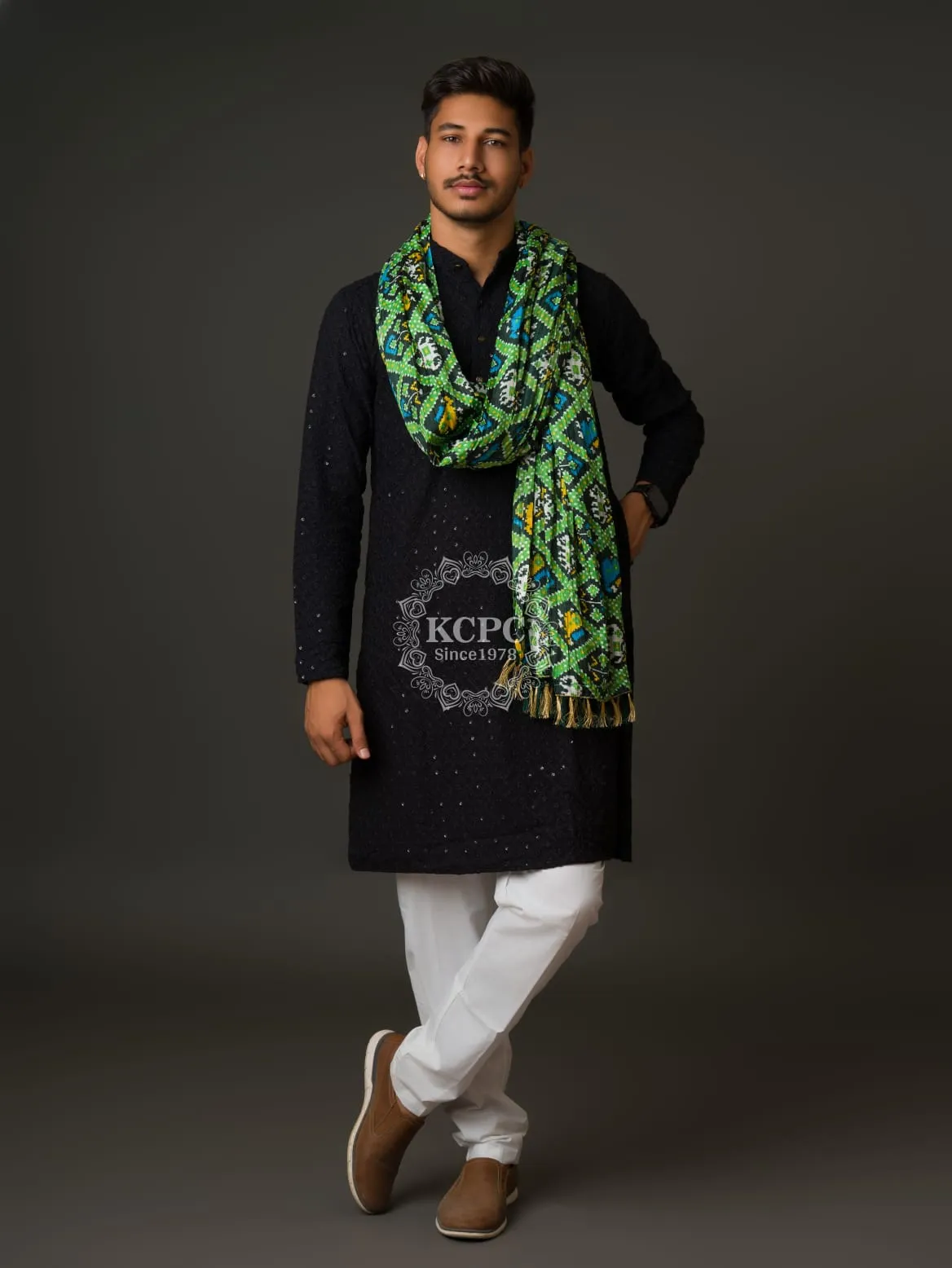 KcPc Pure Chinon Bhandhej Mens Dupatta