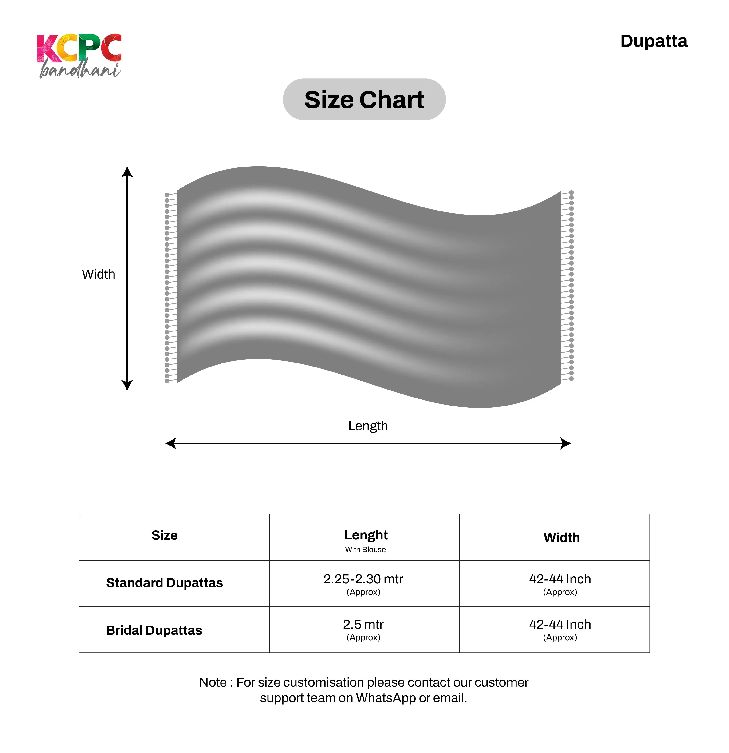 KcPc Pure Chinon Bhandhej Mens Dupatta