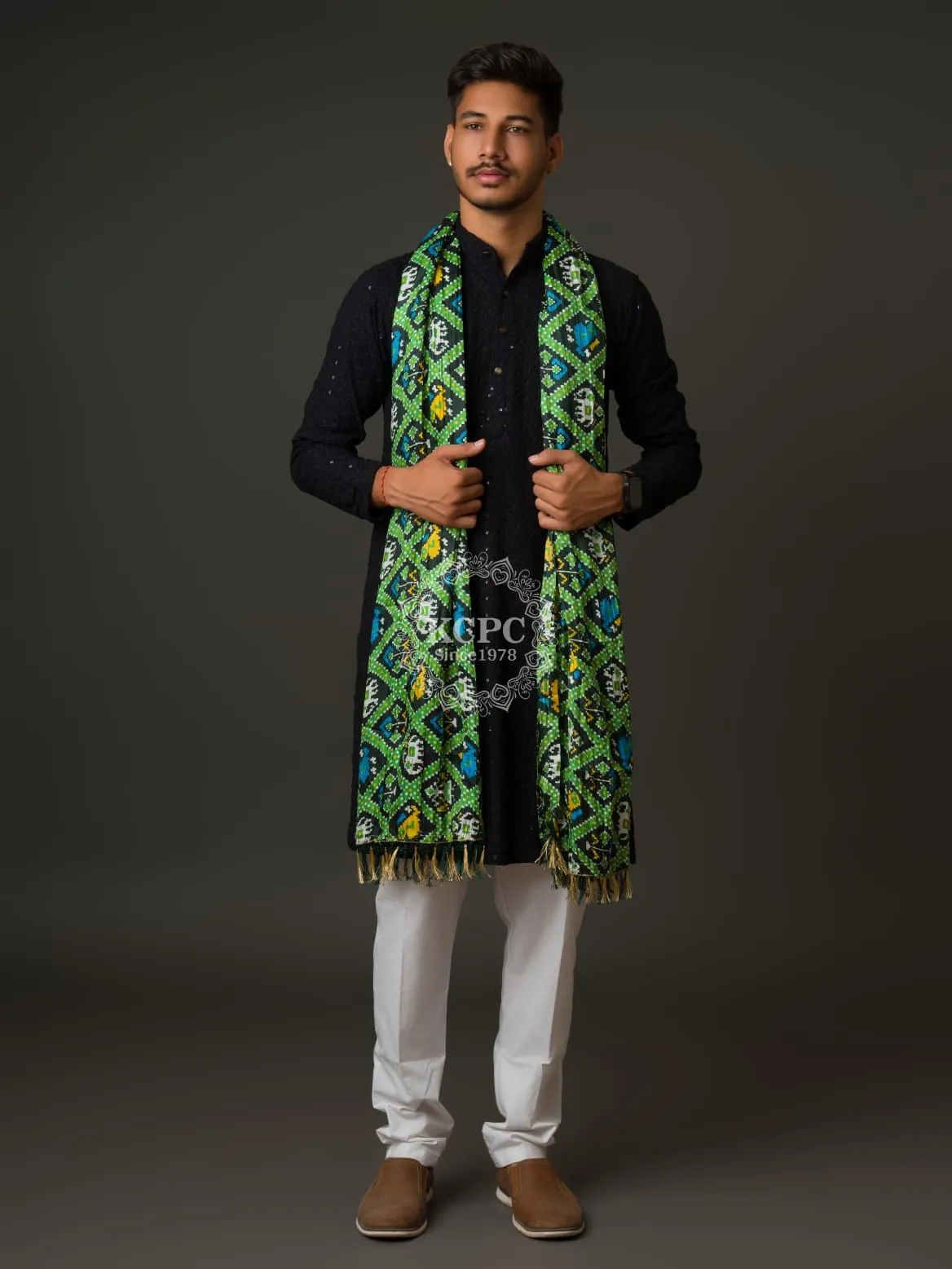 KcPc Pure Chinon Bhandhej Mens Dupatta