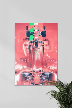 Leclerc vs Sainz | Head to Head | F1 POSTERS