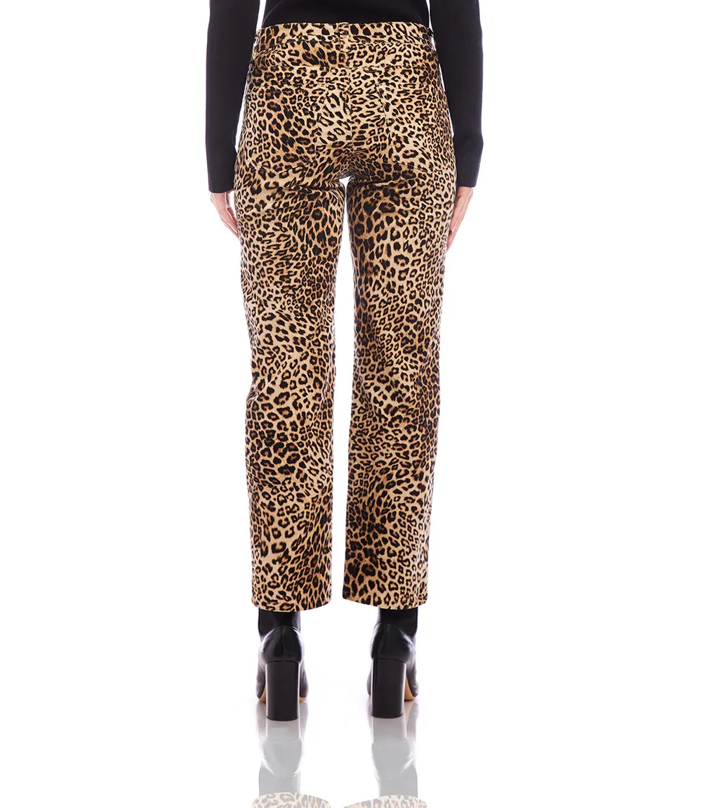 Leopard Corduroy Jeans