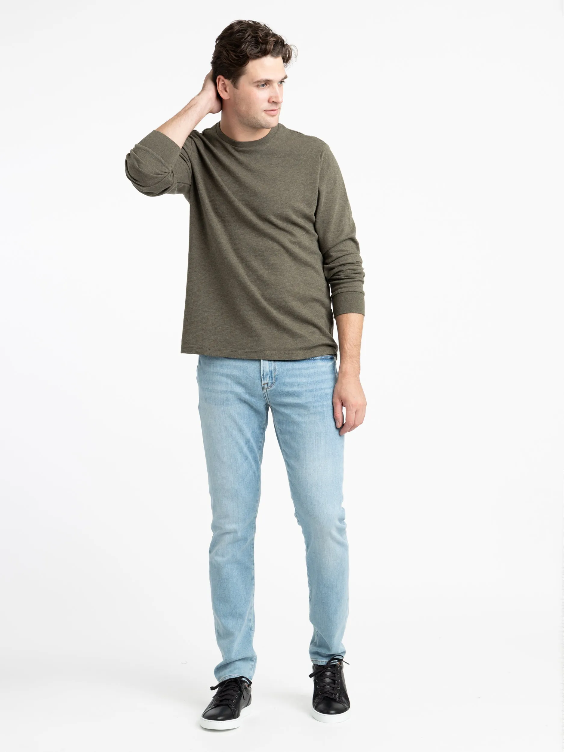 Light Blue L'Homme Skinny Finn Jeans